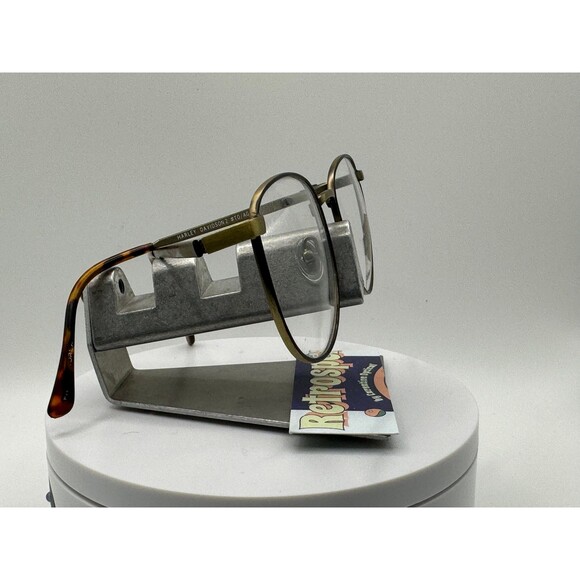 True Vintage Eyeglasses NOS Round Preppy Style Original Lens Harley Davidson 2 - Picture 3 of 9